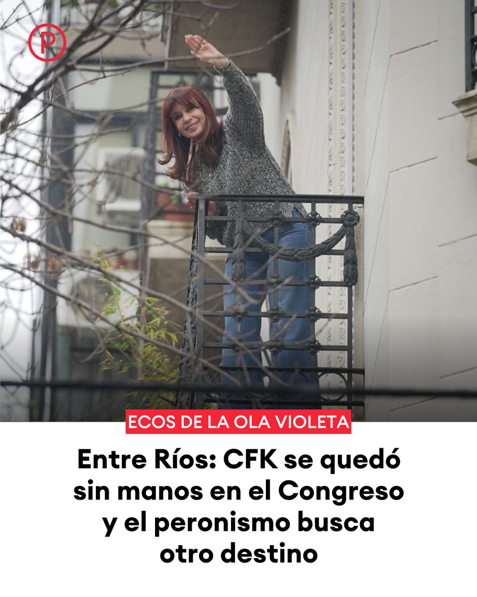 ECOS DE LA OLA VIOLETA 📌 #EntreRíos: CFK perdió los delfines que tenía en Diputados y el Senado

La lista disidente K tuvo una magra elección 🗳️

➥ La dirigencia le suelta la mano

🔗 letrap.com.ar/c5420075
✍️ <a href="/LauraTerenzano/">Laura Terenzano 💚</a>
