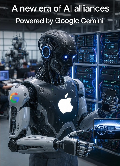 🤯 <a href="/Apple/">Apple</a>  Confirma lo Impensable: Siri se convierte en un gigante impulsado por <a href="/Google/">Google</a> Gemini.

El anuncio no es solo una mejora de producto; es el inicio de una nueva era de alianzas cruzadas entre los gigantes de la IA. 
Apple ha decidido integrar el modelo Gemini de Google