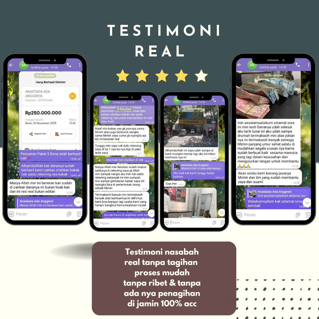 Penduduk_galbay's tweet image. Izin share testimoni nasabah💖

Terimakasih sudah join
Bingung data tolakan
Data bhicaking 
Mau cepat acc cair
Join sekarang wa di link bio

Apakah ada yg pusing sudah Japo
Stress mikirin pinjol nya
Yuk sharing2 dengan kami
Butuh jasa joki pinjol
Hub kami
#tutor #aman #galbay