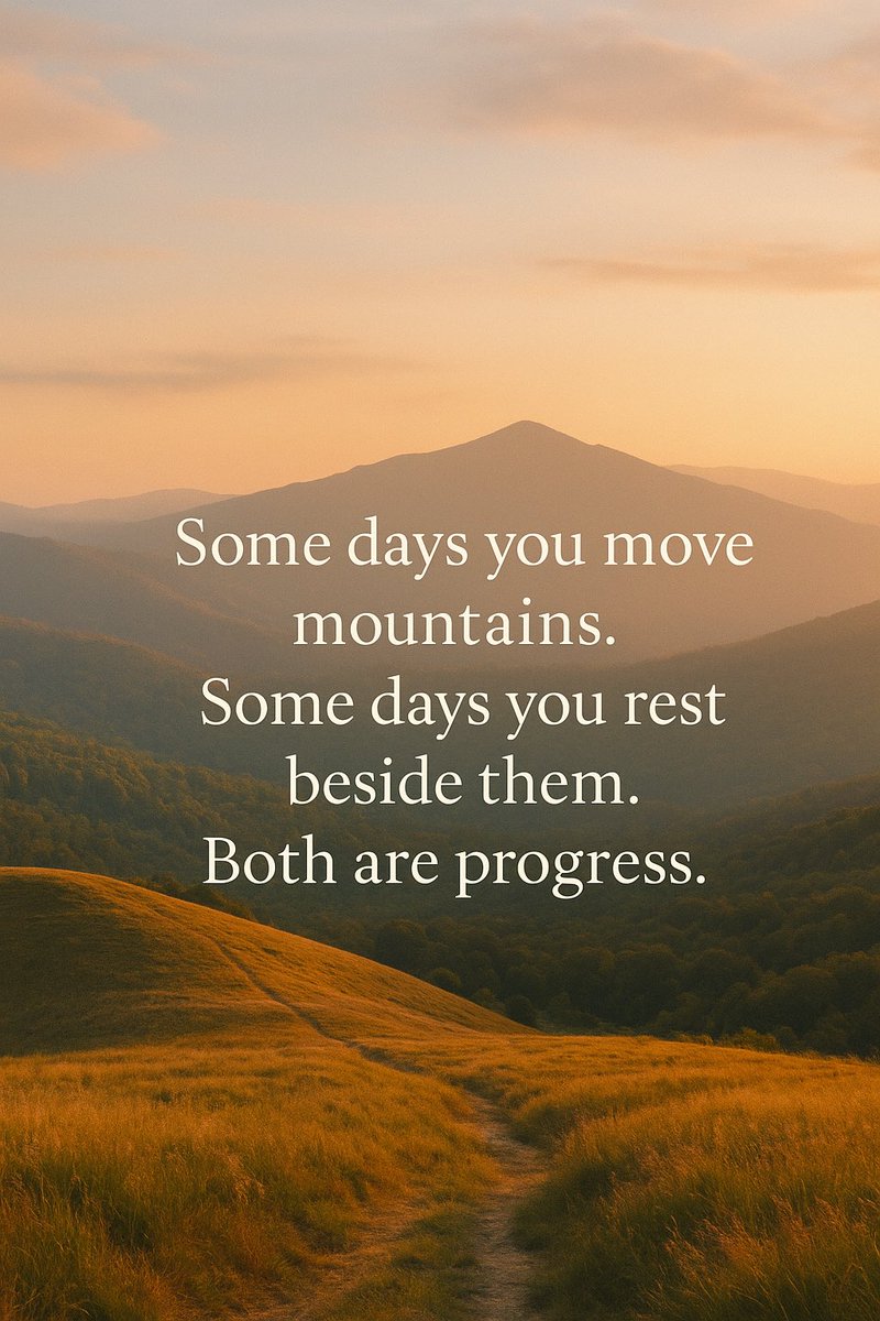jbharrisbooks's tweet image. Starting the week with a reminder that progress doesn’t always look like hustle. Sometimes it’s just breathing, pausing, and trusting you’re still moving forward. 🌿
#MotivationMonday #MorningMotivation #ProgressNotPerfection #MindsetMatters #NewWeekEnergy