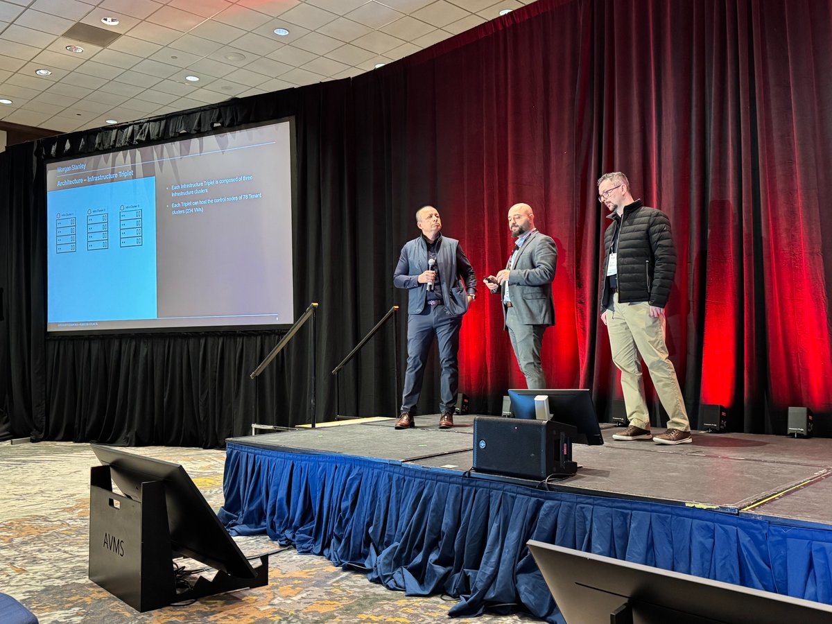 openshiftcommon's tweet image. You&apos;d been right to bank on #OpenShiftCommons, because @MorganStanley was there to share how it developed a firm-wide #Kubernetes platform that meets stringent #security and #resiliency standards. If you&apos;re in Atlanta, schedule all the other user talks: red.ht/Commons-Atlant….