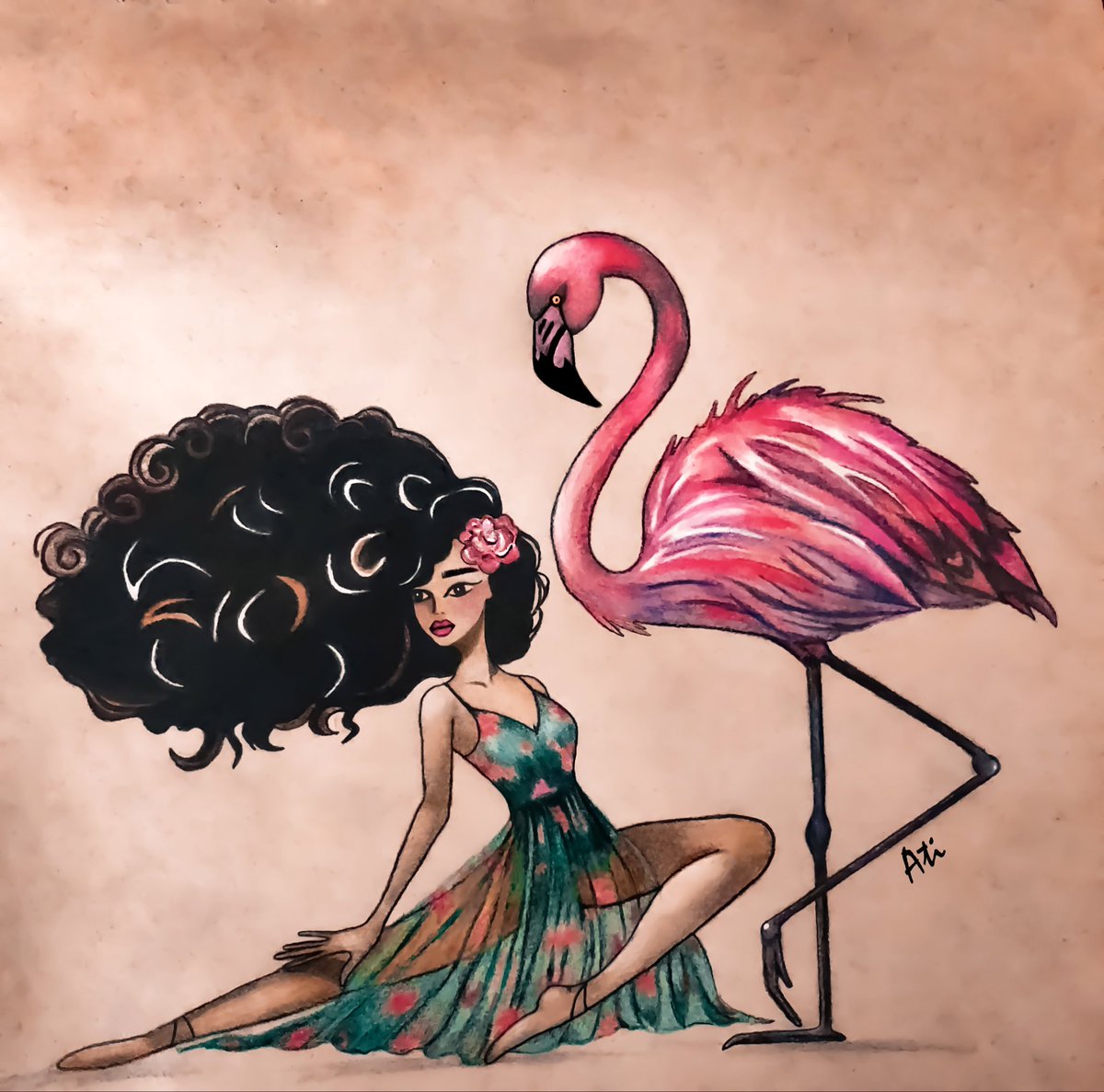 Happy Monday ✨

🦩 a wild whisper between us 
🦩 colored Pencil 
🦩 14 XTZ

🔻