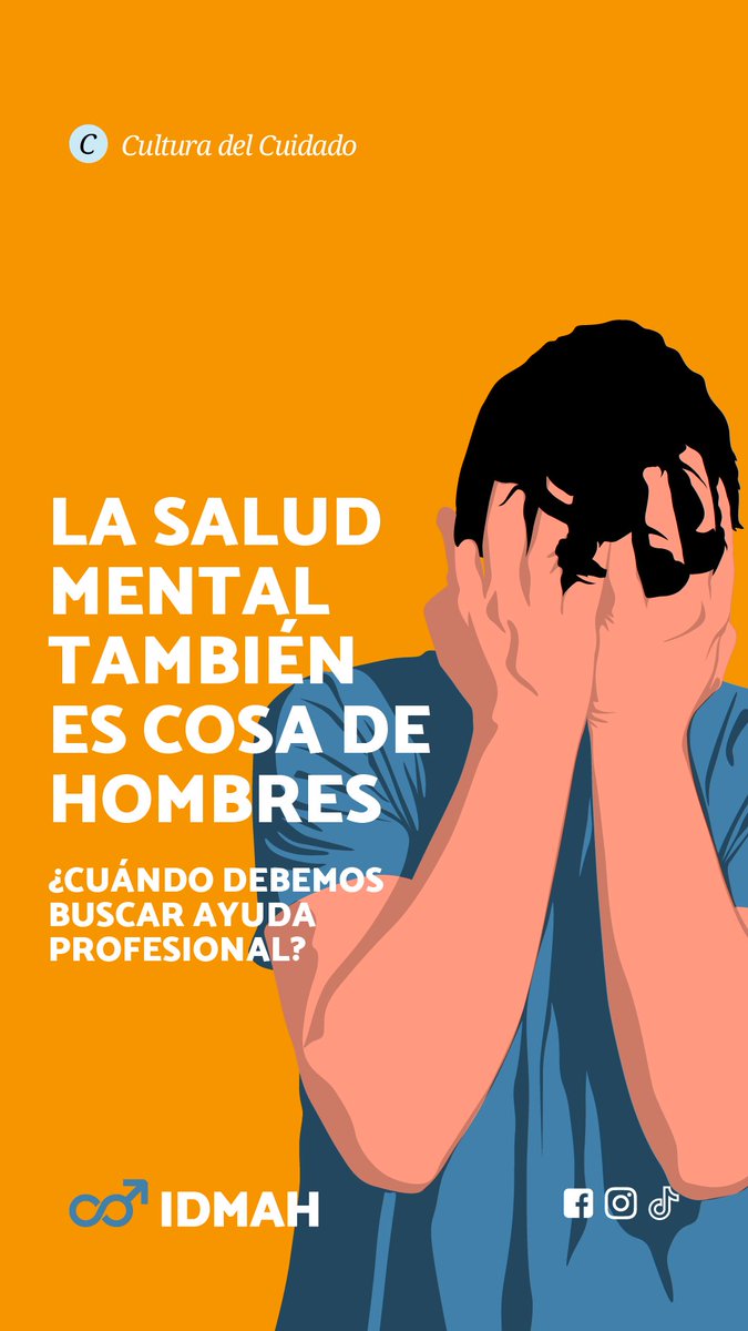machosahombres's tweet image. La salud mental también es cosa de hombres.
¿Cuándo debemos buscar ayuda profesional?

#Terapia #Cuidados #Hoviembre #MasculinidadesConscientes #CulturaDelCuidado #SaludMental  #demachosaHOMBRES