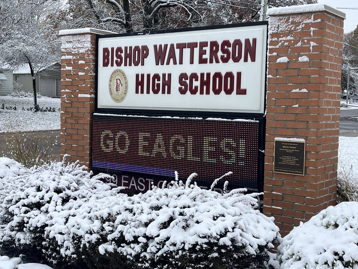 Mother Nature celebrated last night’s <a href="/wattersonfutbol/">Watterson Boys Soccer</a> soccer championship with a whiteout of her own! 🏆 ❄️ 

<a href="/BWHS_Athletics/">Watterson Athletics</a> <a href="/BishopWatterson/">Bishop Watterson HS</a>