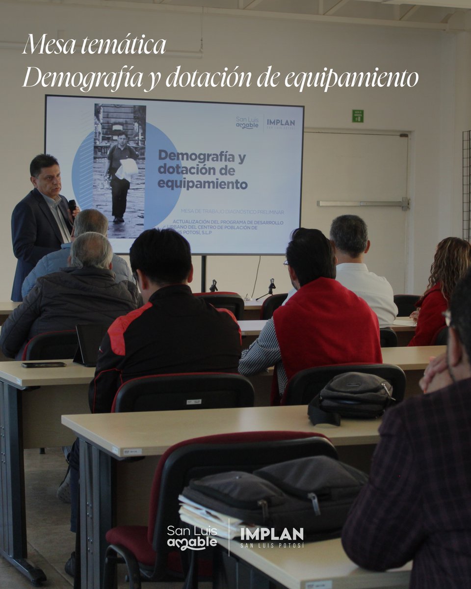 implanslp's tweet image. Inicio de Mesas de trabajo del diagnóstico pre eliminar de la Actualización del Programa de Desarrollo Urbano del Centro de Población de San Luis Potosí, tema: «Demografía y dotación de equipamiento».