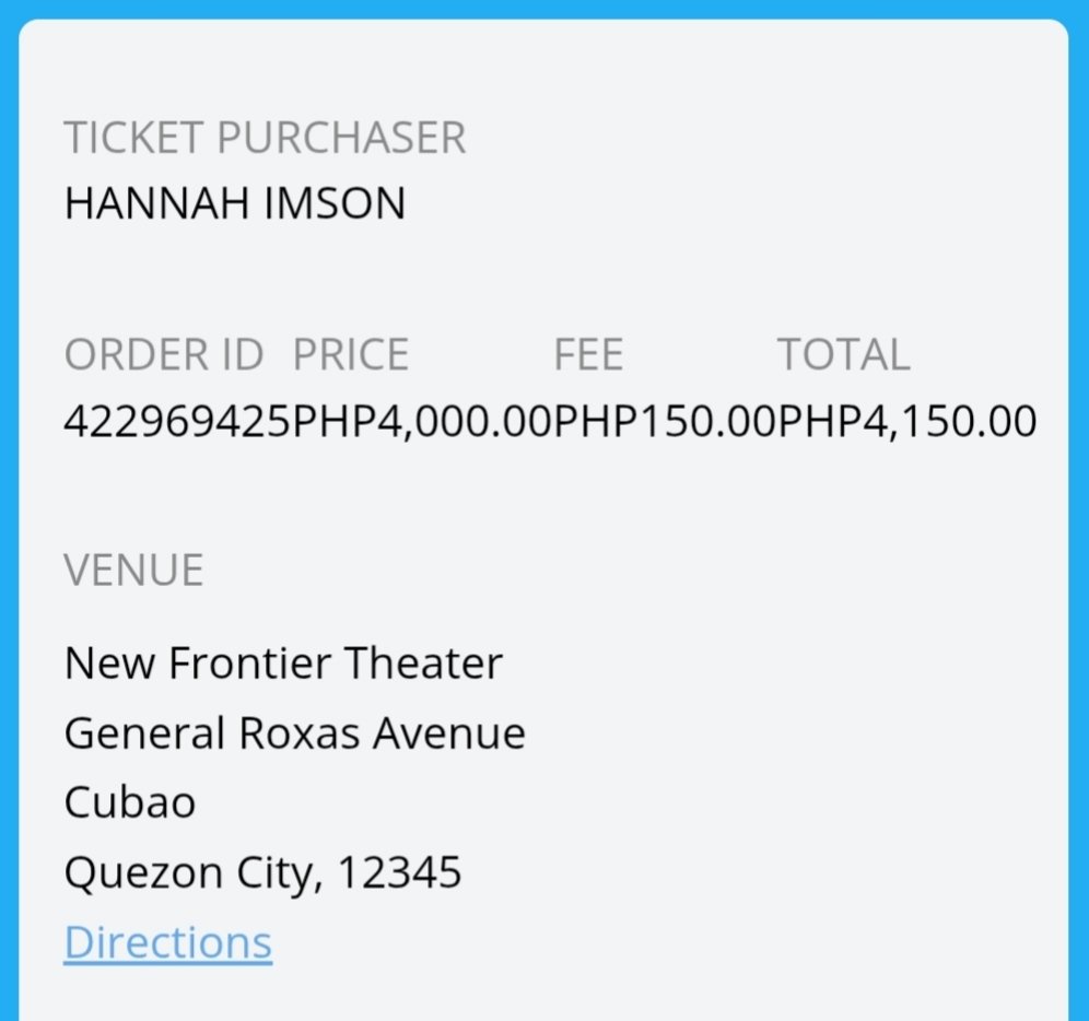 hannahimnotason's tweet photo. wts lfb ph ebe dancel nov 15 concert vip left ticket sold out! 
- selling same price 4k (minus ticket fee)
- send to email or meet-up day of concert 👌
- can send more proof if need 👍 
rfs: schedule conflict

new frontier theater, manila string machine, ebe dancel, sold out https://t.co/xtQnuAwcbC