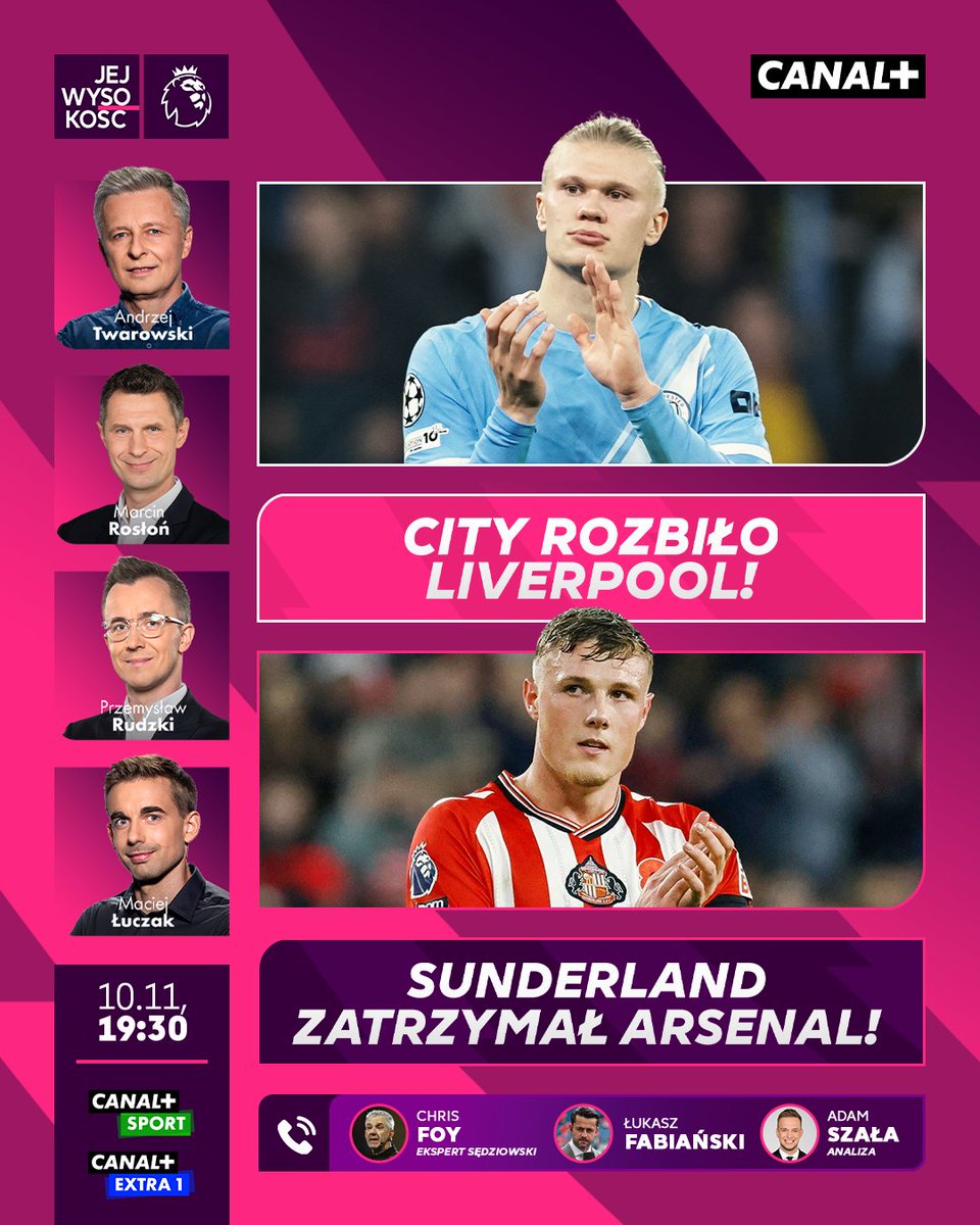 CANALPLUS_SPORT's tweet photo. Pokaz siły Manchesteru City! 💪

Arsenal zatrzymany! 🛑

Zapraszamy na #JWPL, gdzie podsumujemy 11. kolejkę Premier League!

📺 Program możecie obejrzeć w CANAL+ SPORT i w serwisie CANAL+: https://t.co/DYVywsvso4 https://t.co/khDOkihSCG