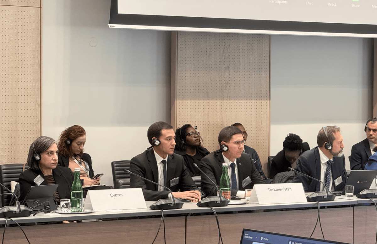 Representatives of Turkmenistan’s State Migration Service joined the 5th EECA IWG Meeting &amp; 9th Passenger Data Seminar (OSCE–UNOCT, 5–7 Nov 2025, Vienna), sharing national updates &amp; discussing further cooperation to strengthen border security &amp; counter terrorism. 🤝 #OSCE #UNOCT