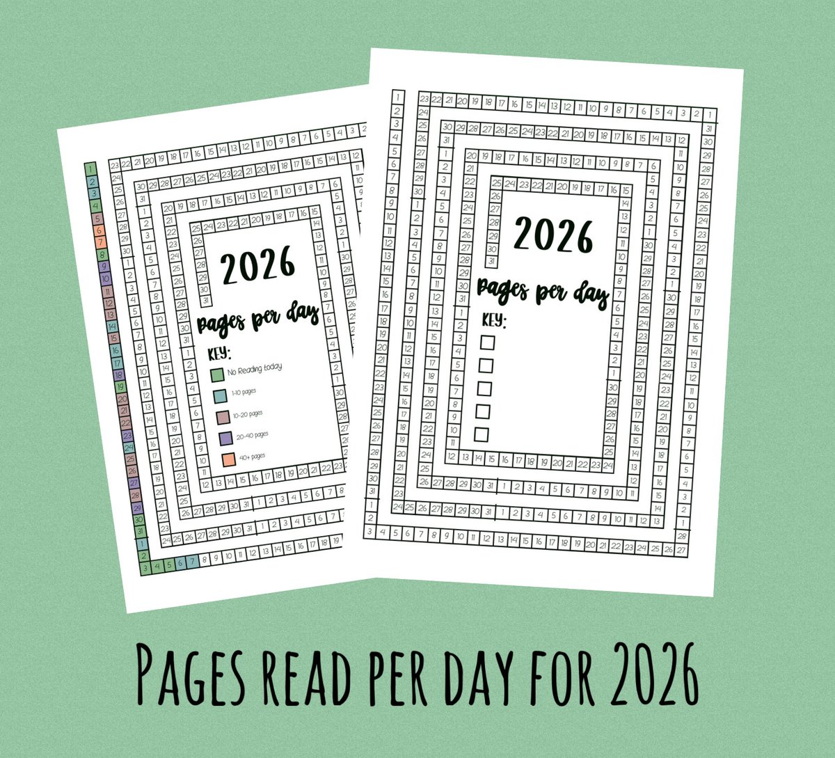 GizziArt's tweet photo. Something for the book lovers. Set your reading goals for next year with this pages read tracker 
#booklovers #goals #yearlytracker #monthlytracker #dailytracker #plannertracker #bookdragon #bookworm #booktok #bookish #bookclub #readinggoald #2026planner #GizziArt #printable https://t.co/SNs91huysK