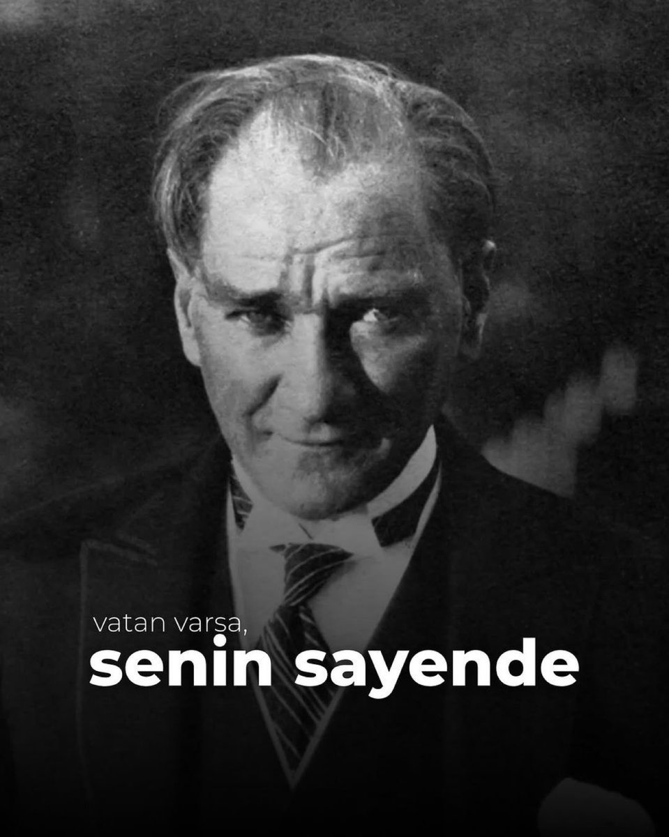 Vatan varsa, senin sayende. 🖤