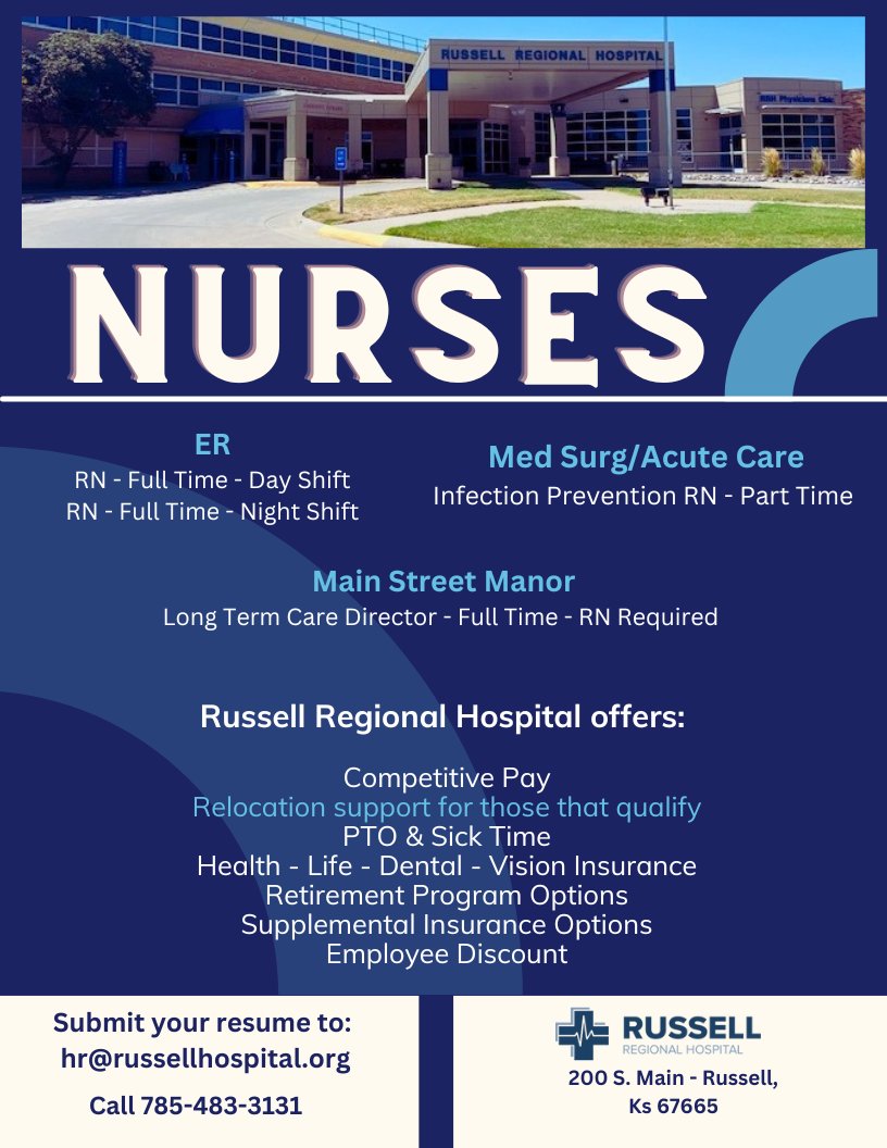 Russell Regional Hospital - Kansas (@russellkansas) on Twitter photo 
