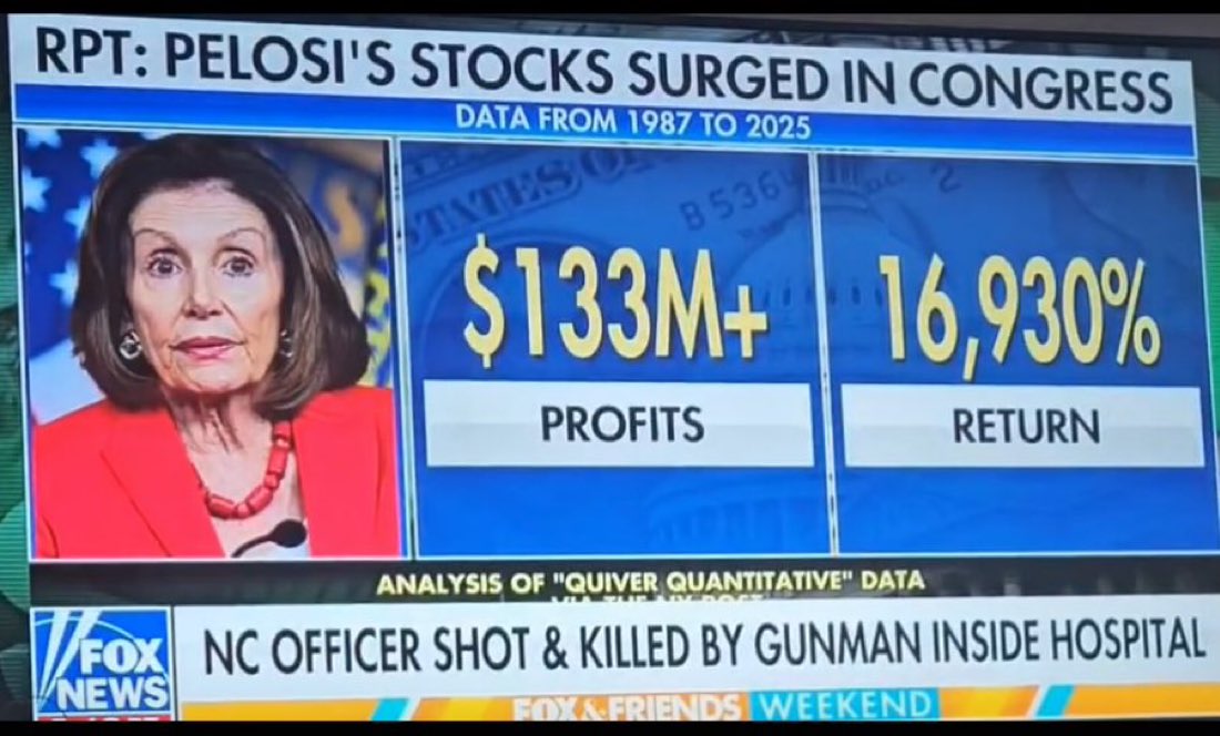 Nancy Pelosi turned San Francisco into a shell of its former self. 

Record homelessness, empty office buildings, rampant crime, and the streets smell of urine and H1-Bs. 

For her “accomplishments”, she was able to take $133,000,000, mostly from insider trading. 

And Democrats