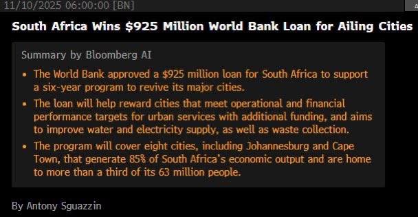 Cyril is sending our Country straight into perpetual chains of Slavery with the money he’s borrowing.

Part of the condition of Borrowing Money from IMF or world bank, is that they will dictate the position and policy direction that a country will take.

Failure to pay they’re