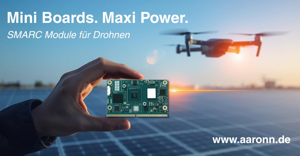 aaronngmbh's tweet image. Tiny boards. Big performance. 
 💡 SMARC modules for drones combine lightweight design with robust edge computing. 
 ➡️ shorturl.at/XpS7c
#UAV #EmbeddedIoT #SMARC #EdgeAI #Dronetech
