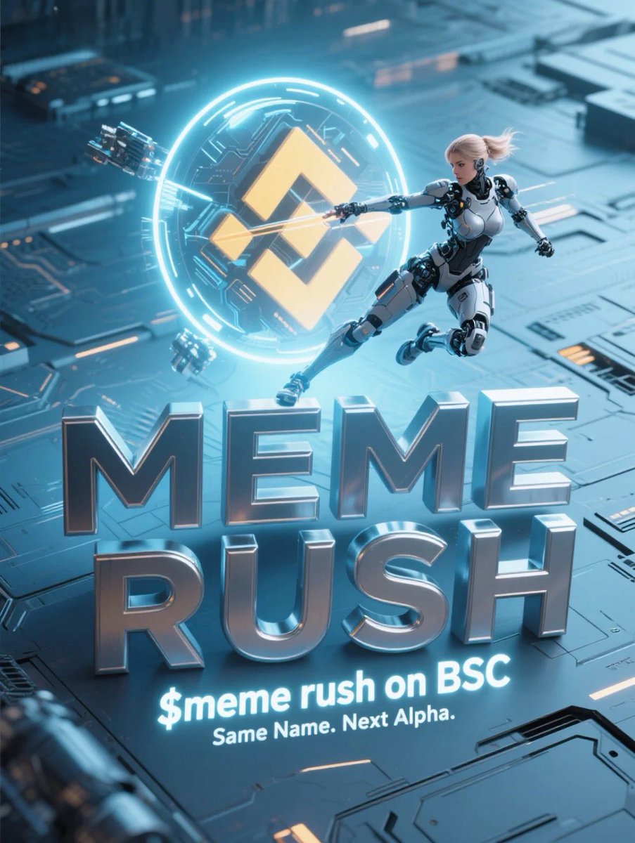 Same name. Same story. Next step → Alpha. ⚡️

$memerush trades near $0.0032 (~$3.2M cap) yet carries the exact name of Binance’s Meme Rush section.

CA: 0x4444b1e4de34df52cf91e30cc7c0336ee03d7c1b

All signs point to a natural fit for Binance Alpha — narrative alignment, strong