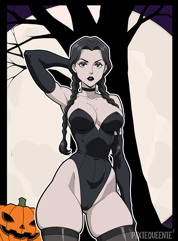 Wednesday’s Shadow 🕷️
Cold, clever, and impossible to read, doesn’t chase attention, it just follows her naturally

Find more on my Patreon or Subscribestar  
subscribestar.adult/pixiqueenie
patreon.com/c/PixiQueenie