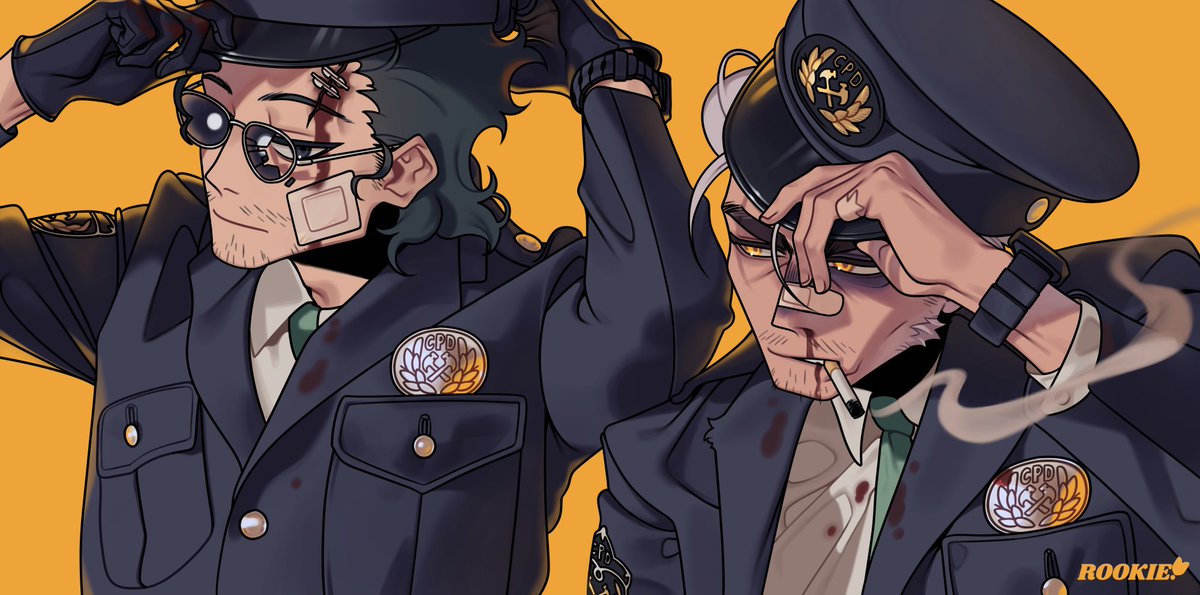 cuban police department, fake cops!!

leo and valdo playing cool, even though they got beat up!
i had a blast drawing this, all the little details where so fun to do 𖹭

[ #NoPixel #GTARP ]