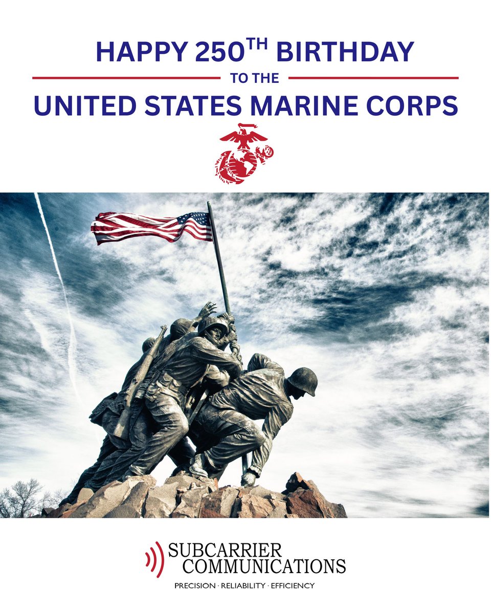 Happy 250th birthday to the United States Marines from all of us at Subcarrier Communications.