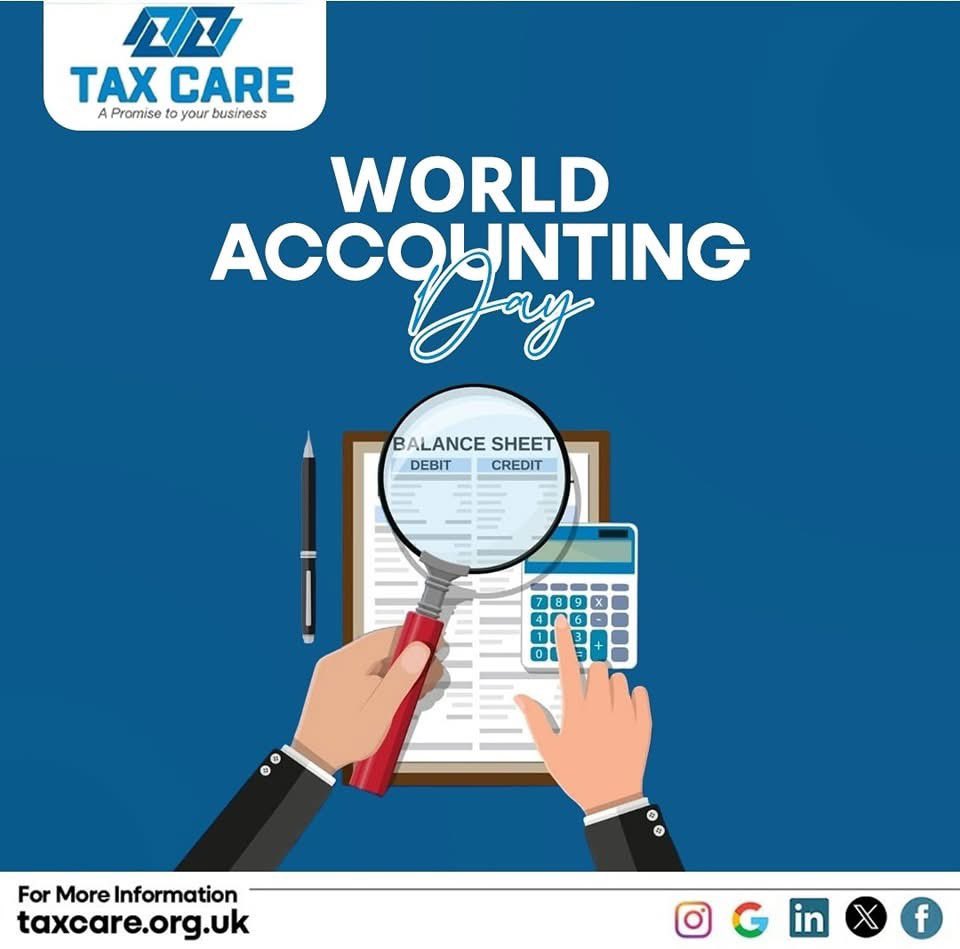 Behind every great business is an accountant turning chaos into clarity!

Happy World Accounting Day to all the accountants keeping businesses balanced and dreams on track! ⚖️💙

For more information⬇
Visit us: taxcare.org.uk
