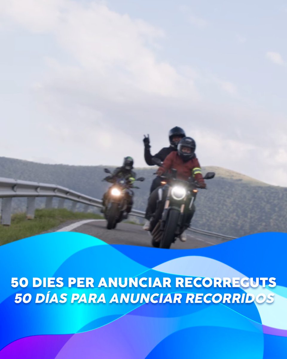 ⏳ 50 DIES PER ANUNCIAR ELS RECORREGUTS DE LA #RIDER1000⏳

▫️▫️▫️

⏳ 50 DÍAS PARA ANUNCIAR LOS RECORRIDOS DE LA #RIDER1000 ⏳