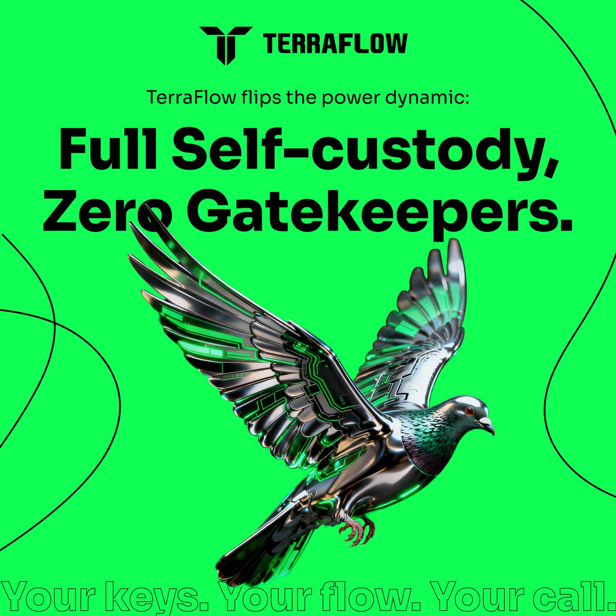 Terra_FlowWeb3's tweet image. CEXs hold your keys — and your freedom.
One risk flag, and your funds are gone.
TerraFlow flips the power dynamic: full self-custody, zero gatekeepers. Your keys. Your flow. Your call.
#Decentralization #UserControl #TerraFlow