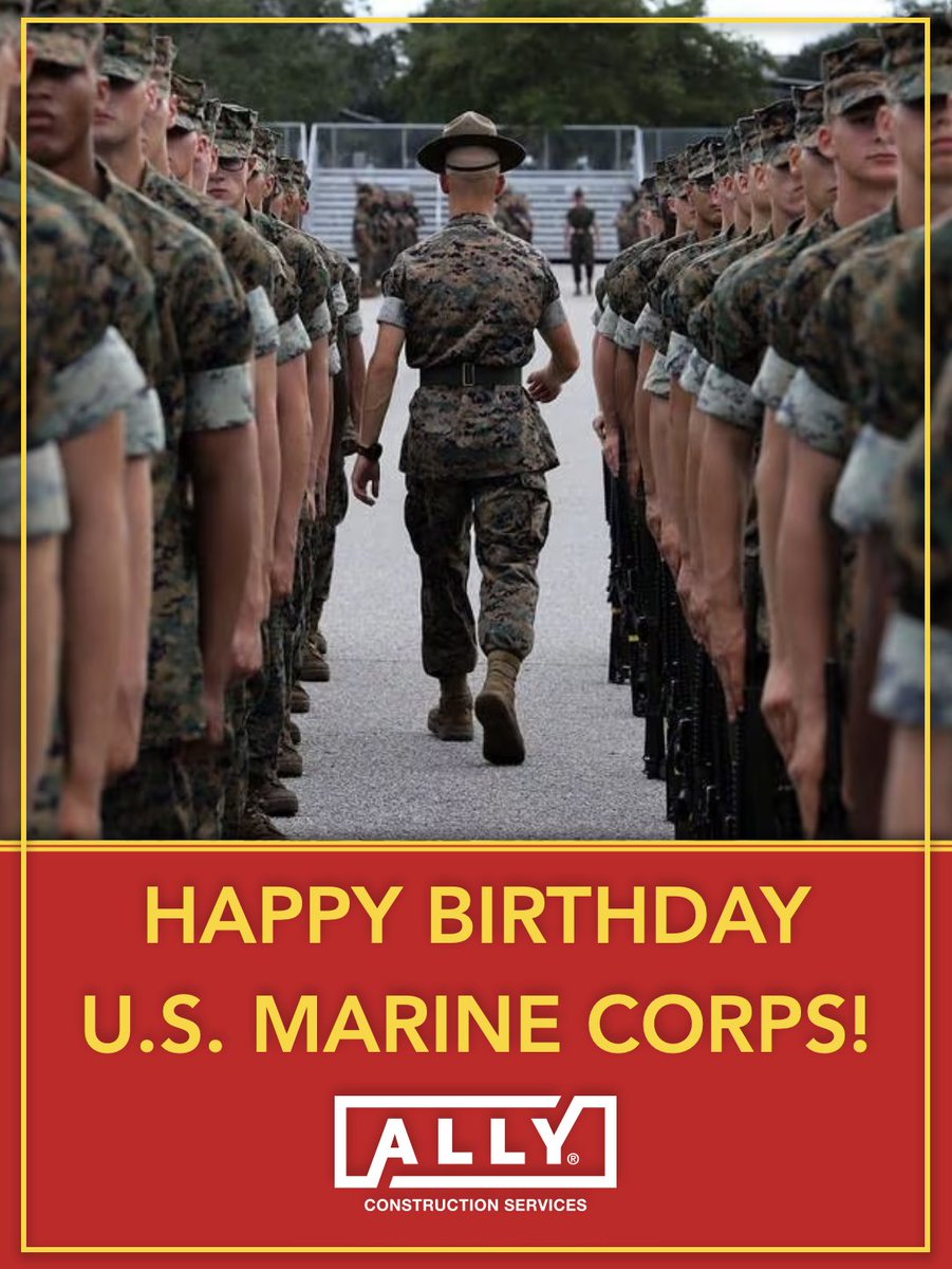 ALLYconstructs's tweet image. Happy 250th Birthday to the United States Marine Corps! Founded on November 10, 1775, in Philadelphia, the Marine Corps has stood as a symbol of courage, honor, and commitment for nearly two and a half centuries. Thank you to all Marines for your service and sacrifice!