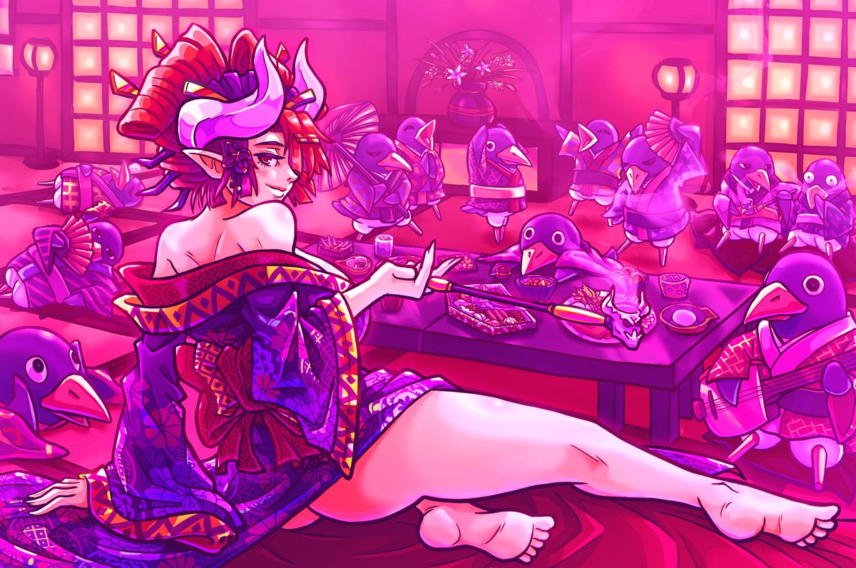 I redrew the background because the failed perspective annoyed me.