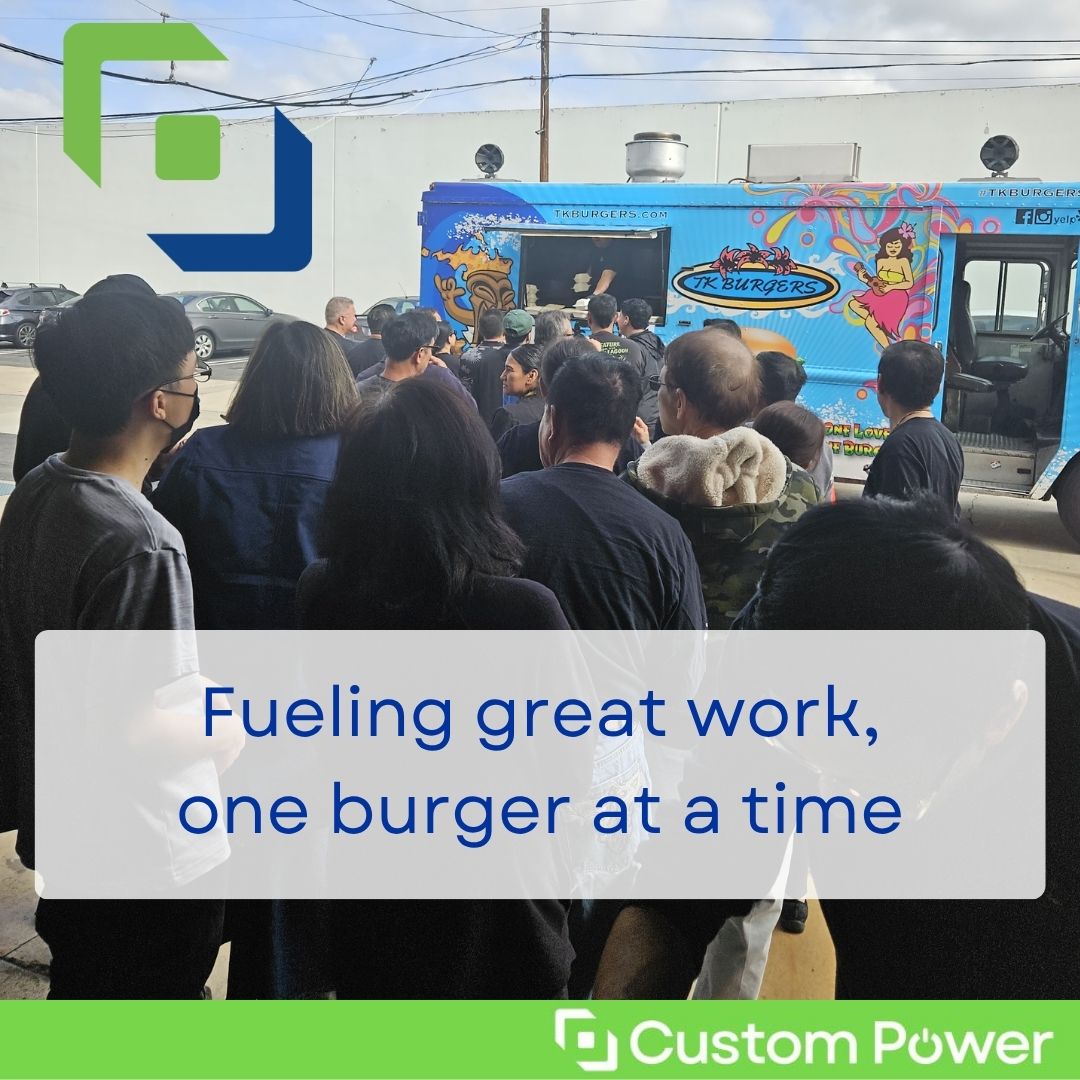 _CustomPower's tweet image. We treated our employees in Fountain Valley to a tasty lunch in appreciation for the hard work they do every single day. We couldn’t make our innovative, market-leading power solutions without them, so thank you each and every one of you!

#Team #Teamwork #EmployeeAppreciation
