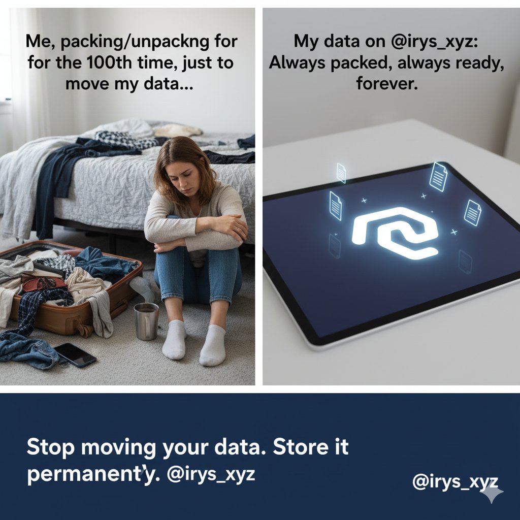 asifjavideth's tweet image. Stop treating your digital life like a temporary trip. You shouldn&apos;t have to keep &quot;packing&quot; and &quot;moving&quot; your data.

Store it once on @irys_xyz. It&apos;s home, forever.

#Irys #PermanentData #Web3Community