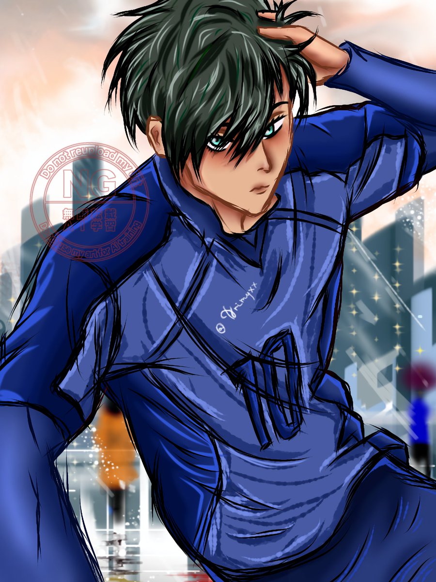 Drimyxx's tweet image. Minha primeira Fanart usando a mesa digital, me desculpem se não ficou lá essas coisas, tô pegando o jeito ainda kkkkk

#rin #rinitoshi #itoshirin #bluelock