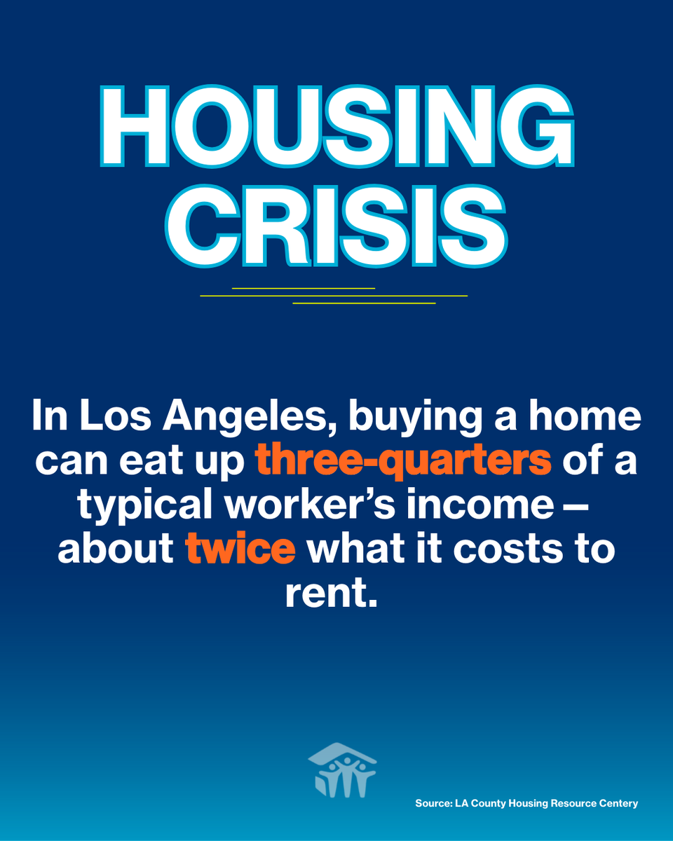 HabitatLA's tweet photo. What would you do if 3/4 of your income went to housing? 🏡
Through education, resources, and affordable housing, we’re turning homeownership dreams into reality. 🩵🔑
🔗 For more information: https://t.co/BYDOMvxcxv
#HabitatLA #BuildLA #AffordableHousing #BuildingHope #MHMA https://t.co/1cqcJ7AtIP