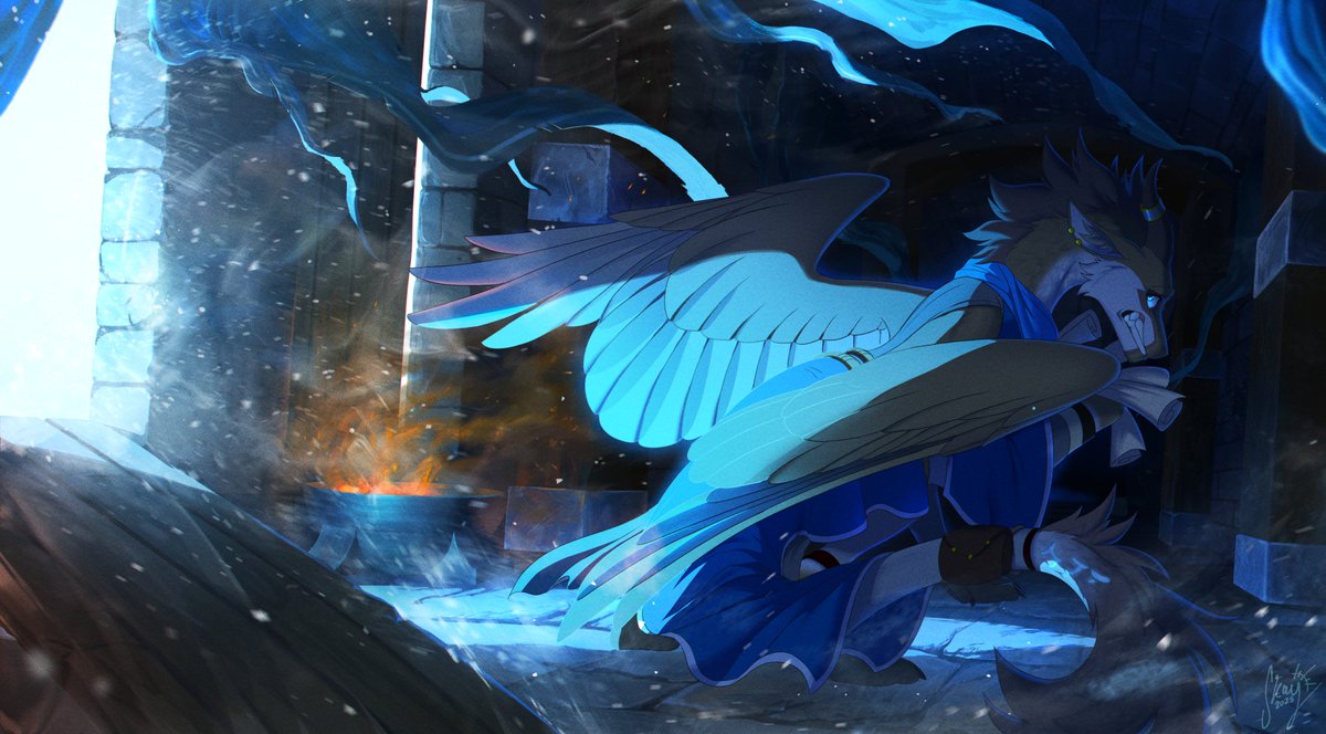 𝘌𝘮𝘣𝘦𝘳𝘴 𝘰𝘧 𝘞𝘪𝘯𝘵𝘦𝘳
~
Full illustration cømmissiøn for @/aussiedragon74 ! ✨❄️