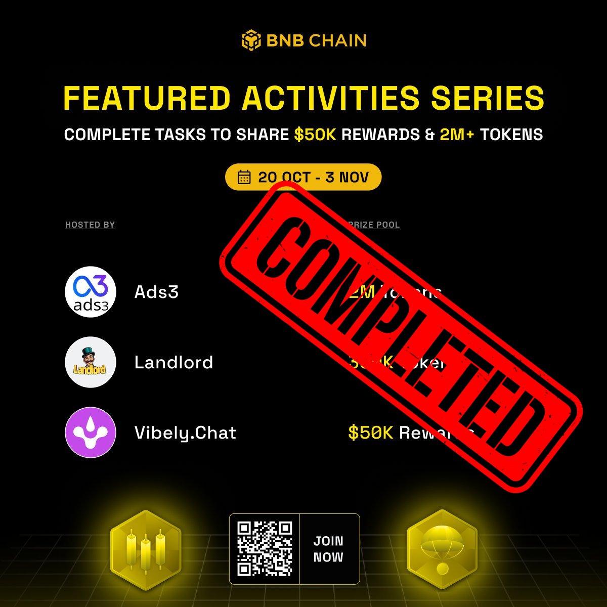 BNBCHAIN's tweet image. Aaaand that&apos;s a wrap for our latest Feature Activities Series with @ads3_ai, @TheLandlord2023 and @vibelyai!

Check out the updates from the projects themselves below 🧵 👇

Missed out? Keep an eye out for future Feature Activities Series coming soon!