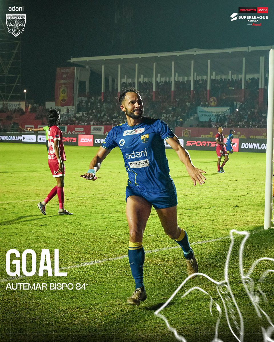The clock was ticking, but Autemar Bispo stepped up and wrote the perfect ending! His 84th-minute goal wasn't just a goal; it was a statement. Twice the danger, twice the celebration! Simply magnificent!

#ennumkombans #kombansfc #superleaguekerala #thiruvananthapuramkombansfc