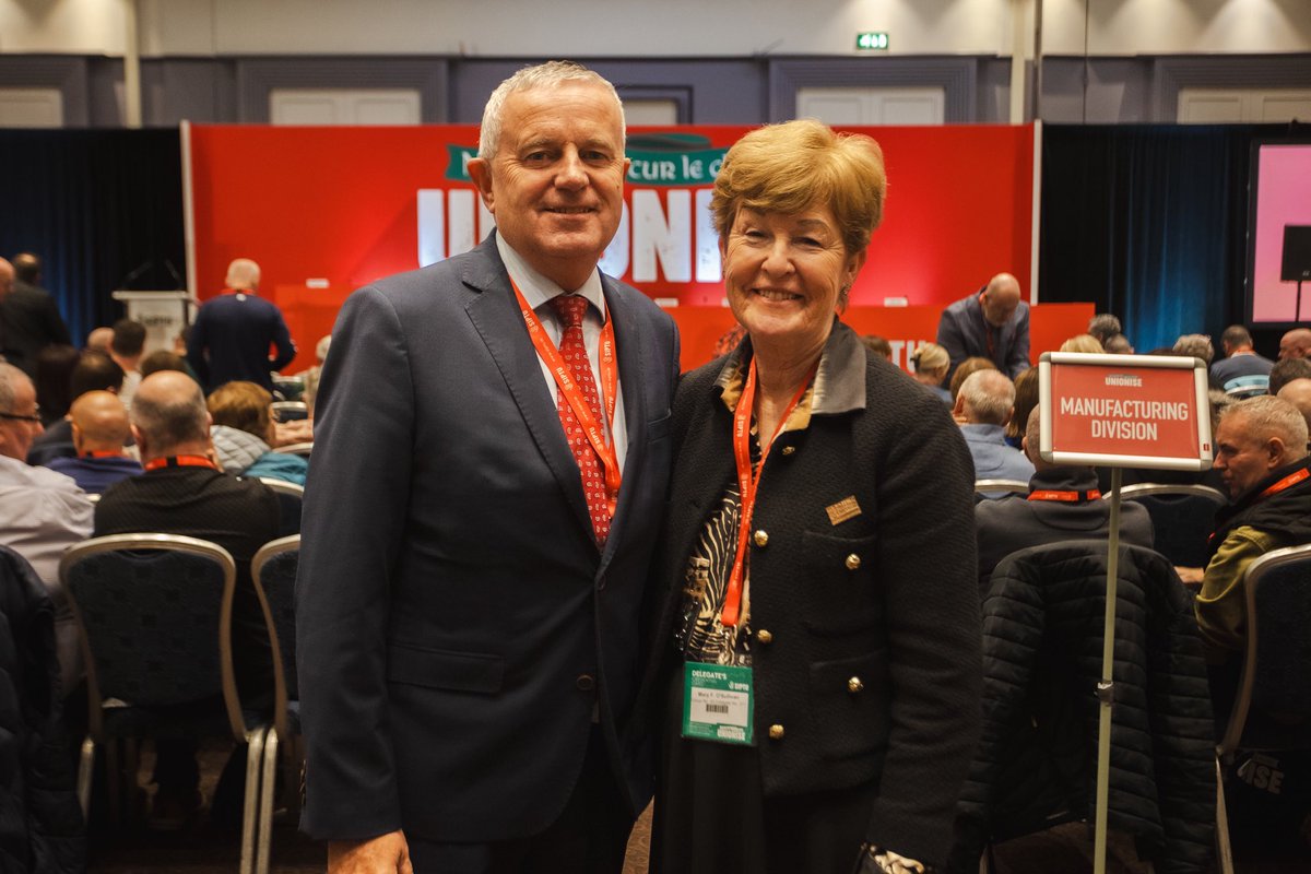 SIPTU's tweet photo. The message from Galway is clear WORKERS ARE READY! 

Officially opening the SIPTU #unionise conference to plan the next chapter for the Irish trade union movement. 

It's time to raise our voices and win. 

#Unionise #WeAreSIPTU https://t.co/XouvVJM30H