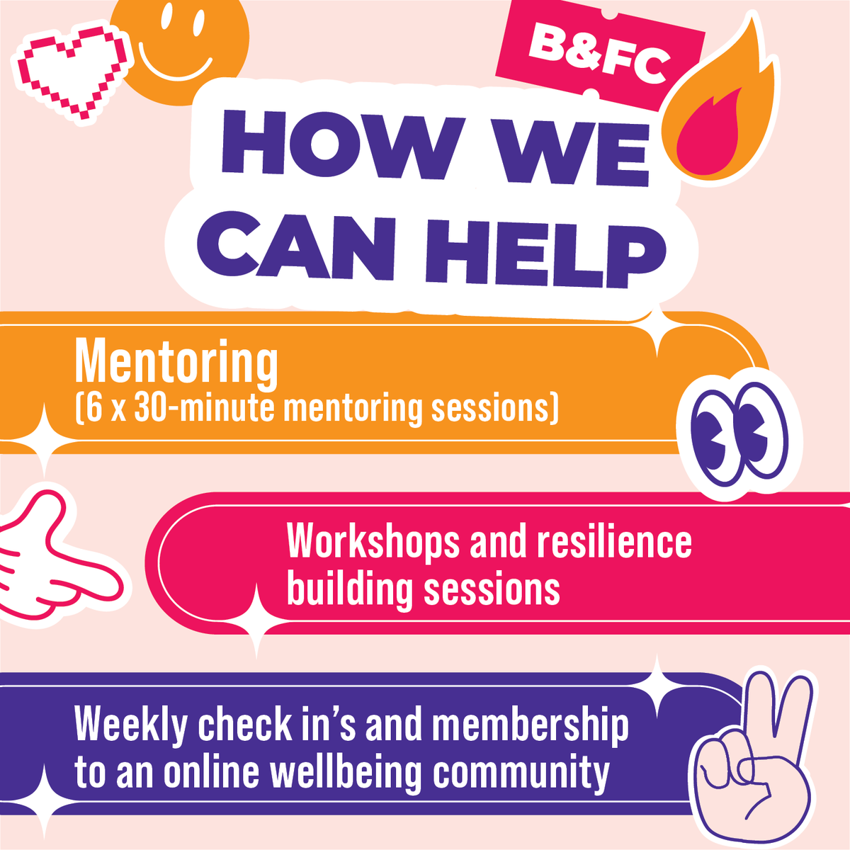 Our Wellbeing Team offers a wide range of support services to help students manage their mental health and emotional wellbeing ⭐

From 1:1 sessions to drop-in support, we’re here to ensure that no student feels alone or unsupported during their time with us.

If our learners are