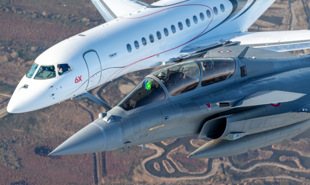 DassaultFalcon's tweet photo. Similarities to our fighter jet are purely intentional. Discover more: https://t.co/sqMmDFXqzP https://t.co/leACHbyhRI