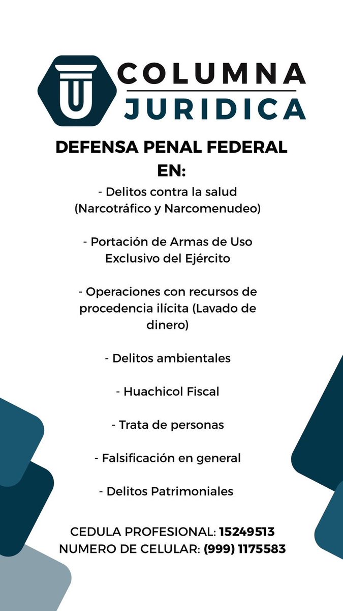 Les recomiendo a un abogado que sabe lo que hace, y cuando digo que sabe lo que debe hacer lo digo en serio.