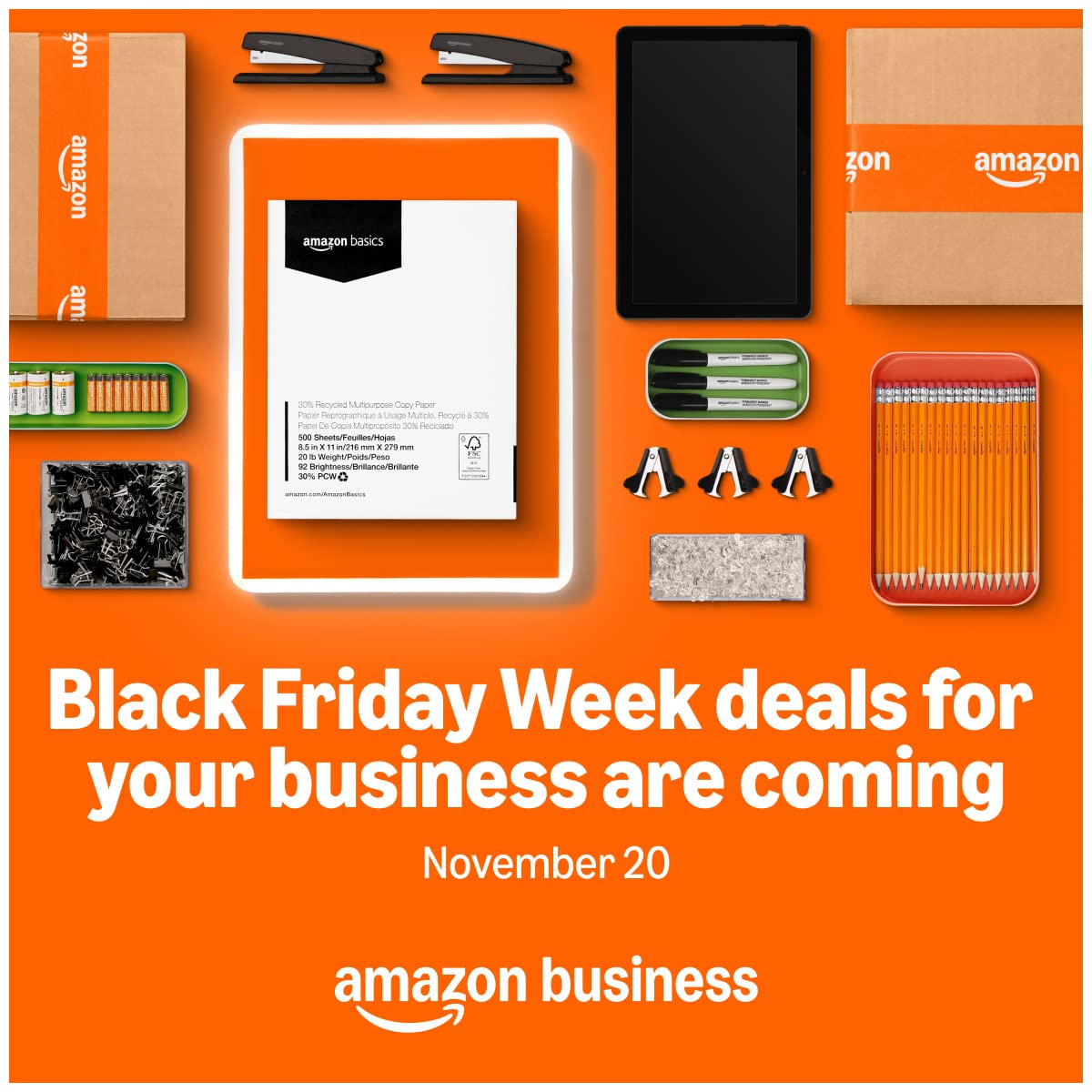 AmazonBusiness's tweet image. ✨ Get ready— Black Friday Week is coming this Nov 20. Upgrade your workspace, optimize your spending, and get more done. Discover savings on thousands of products. 

Shop early deals 👉 spr.ly/60187PhOM

 #AmazonBusiness #BlackFridayWeek