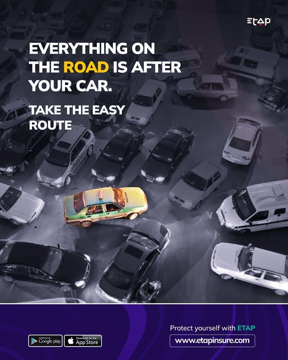 ETAPinsure's tweet photo. Everything on the road is after your car!

Stay ahead of the chaos. Protect your car the smart way — with ETAP.

Stay Guiding!! https://t.co/pxlxd3oA4N https://t.co/aAgMDLuywp