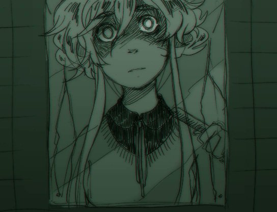 A stranger in the reflection.