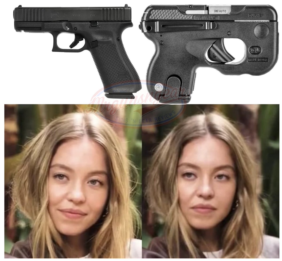 Mrgunsngear's tweet image. When you show her your EDC...

#glock #taurus #EDC #concealedcarry #sydneysweeny