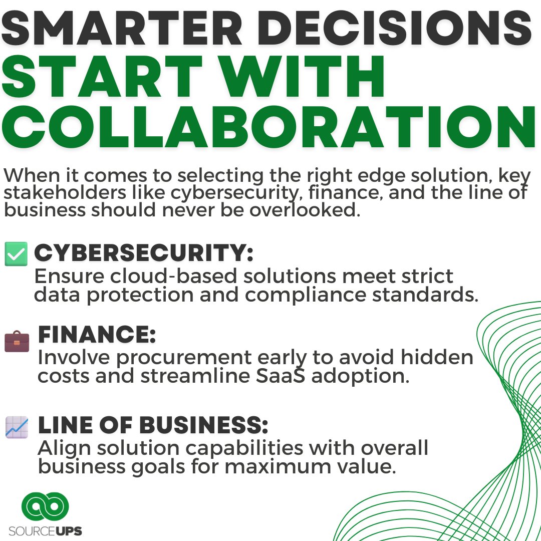 SourceUPSLtd's tweet image. The smartest edge solutions are built on teamwork. 💡
When cybersecurity, finance, and business leaders work together, decisions get stronger, safer, and smarter.
Learn how collaboration drives better outcomes 👉 sourceups.co.uk
#SourceUPS #EdgeComputing #CyberSecurity