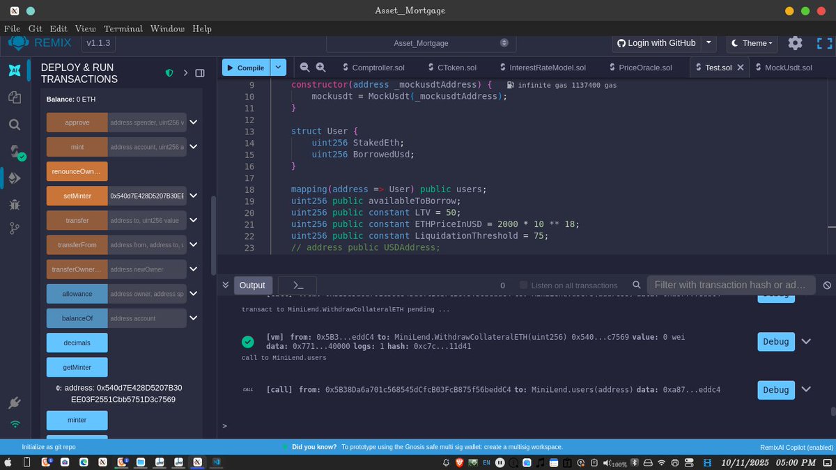 crypto_eaglex's tweet image. Me: I wrote a lending contract.
Contract: You can withdraw collateral even if you haven’t paid.
Me: Omooo 😂😂🥲 
That&apos;s how my day 2 went 

#EthereumDev #CodingFails #DeFi #SmartContractLife #FreeMoneyGlitch #BugBountyYourself