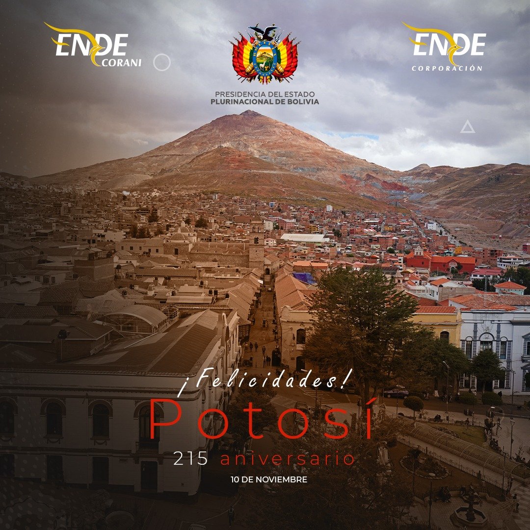 Hoy rendimos homenaje a la heroica Villa Imperial de Potosí, cuna de historia, riqueza y valentía, su historia sigue inspirando orgullo y esperanza para las nuevas generaciones. ¡Felicidades, Potosí!

#SiempreBolivia