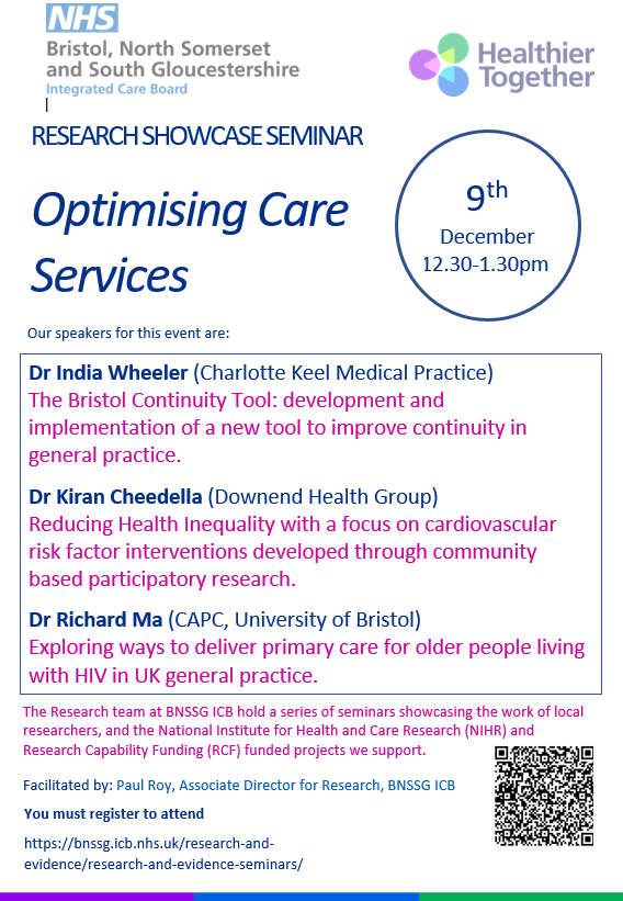 NHS BNSSG ICB Clinical Effectiveness & Research 💙 tweet media