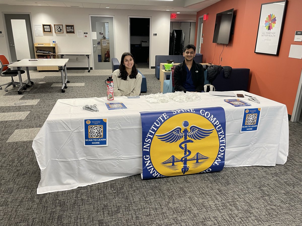Join representatives from the <a href="/SCOLIorg/">SCOLI</a> until 1p today at the <a href="/PittPre/">PittPreHealth</a> to learn about ways to ger involved within their research lab!

See 🫵 soon!

<a href="/upittcomm/">Pitt Communications Department</a> <a href="/PittHealthSci/">Pitt Health Sciences</a> <a href="/PittTweet/">University of Pittsburgh</a> <a href="/PittProvost/">Pitt Provost</a> <a href="/PittStudents/">Pitt Student Affairs</a>
