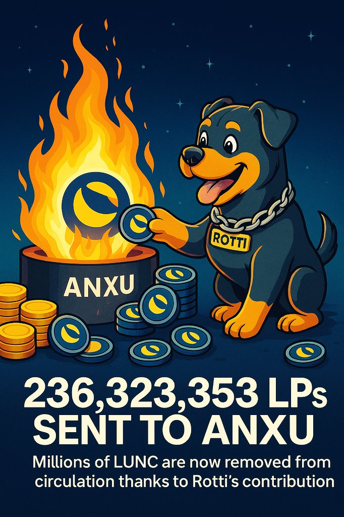 LuncRotti's tweet image. 472,644,596 LPs of #Rotti/#Lunc on @_Terraport_ are  sent to ANXU wallet. 🔒

That’s means 8.3 million #LUNC are locked forever, out of circulation, out of control.💪

#Rotti stands with #LunaClassic,
building confidence❗

#USTC @Mike_11789 #FUN #Crypto #memecoin $GRDX #BNB
🔥