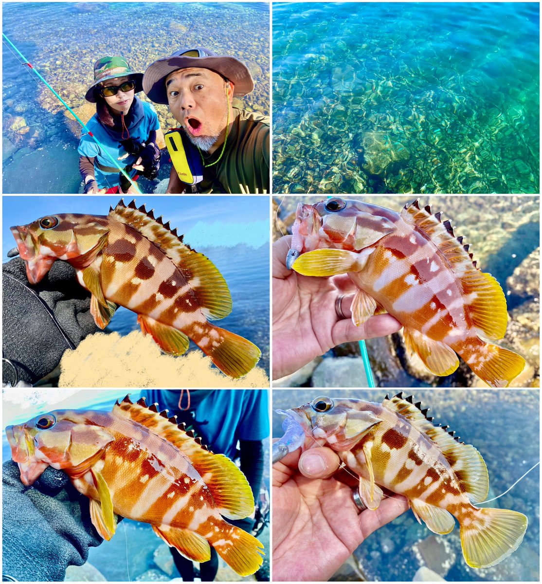 MonkeyMagic1696's tweet photo. 冷たい雨降ったり☔️気温下がったり🍁秋も深まってきてアカハタはシーズンオフみたいな感があるけど…全然そんな事なくて、人間都合?で言ってるだけで(他の釣りに移行してるのもあるねw)まだまだ数もサイズも文句なしに釣れるんじゃん😍👍🏻✨
#tulalajp
#Glissando56
#Sorcier52UL
#冒険用品
#BOMBADA https://t.co/T7MnCgFNqP