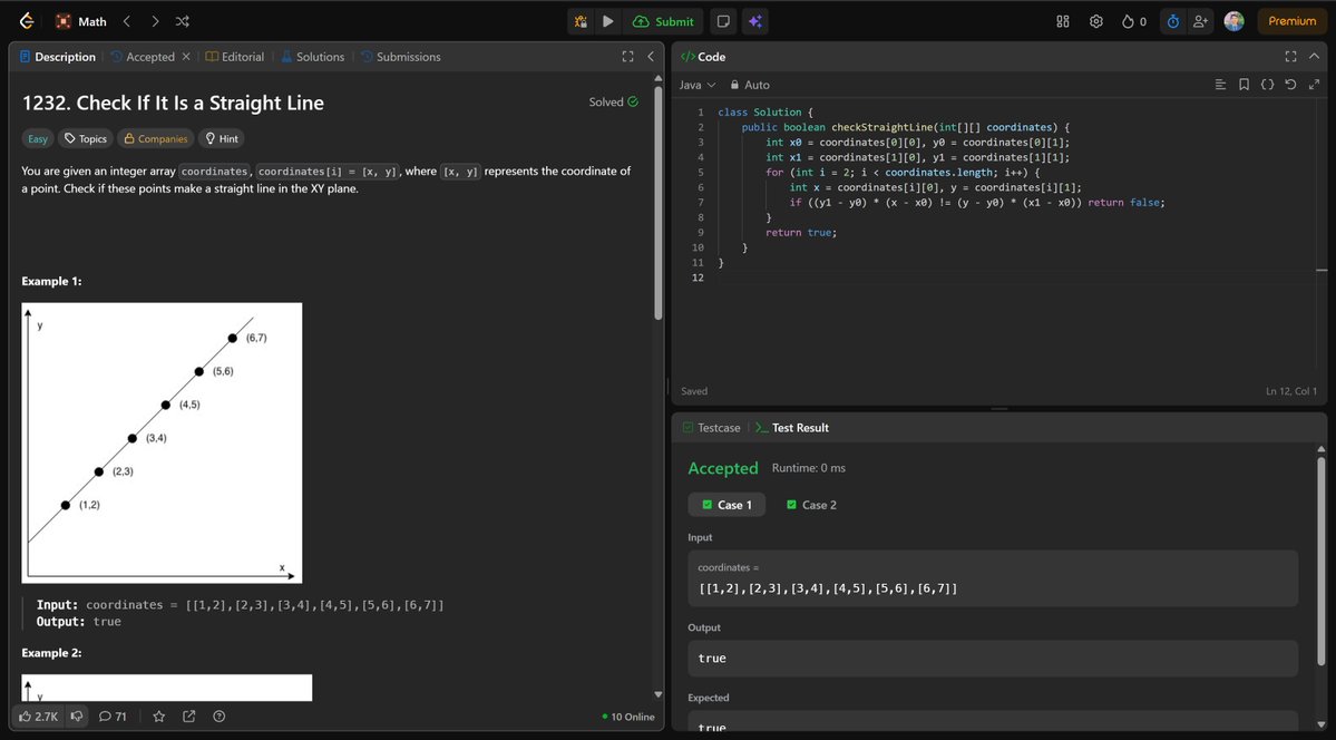 madhavtiwari24's tweet image. Day 194 of #365DaysOfLeetCode ✅Just solved LeetCode problem No. 549! Let’s keep pushing!📷#LeetCode #CodingChallenge #ProblemSolving